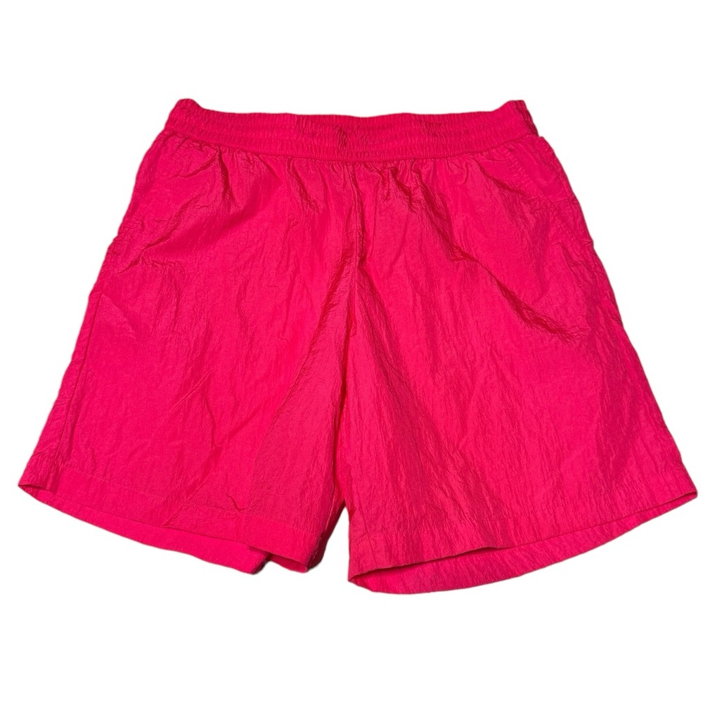 Future Collective Alani Noelle Neon Pink Athletic Shorts Womens Medium Retro
